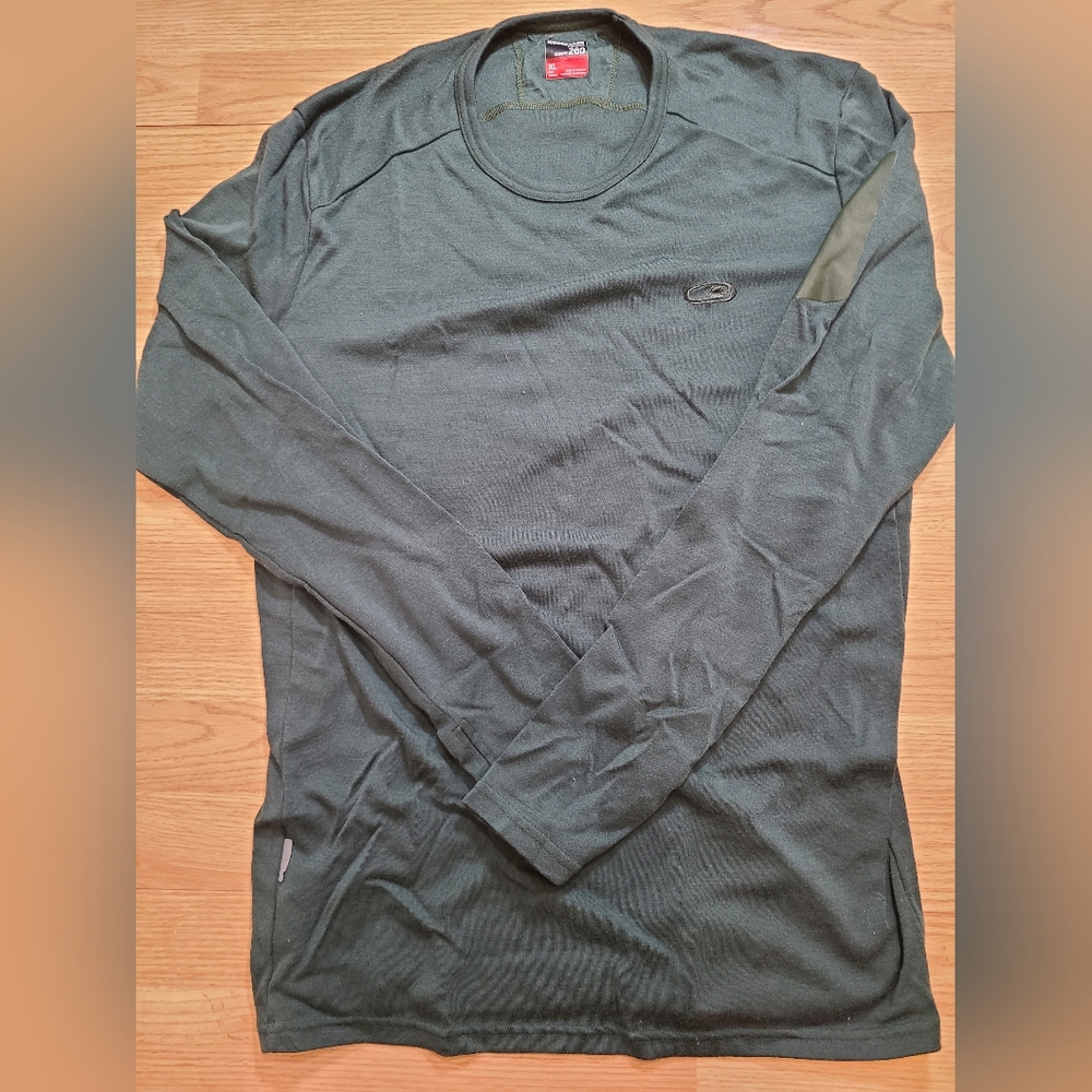 Icebreaker Men's Olive Long Sleeve Tee